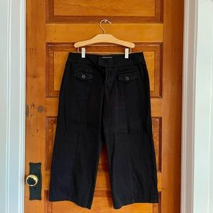 White House Black Market cropped wide leg